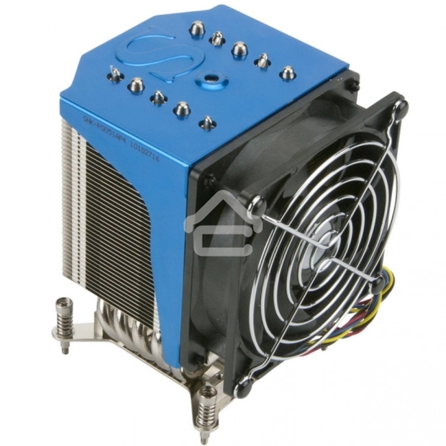 Кулер серверный Ablecom ACL-S40062 синий, 92 мм, алюминий/медь, 3800 об/мин, 38 дБ, 4 pin, 295 Вт, 128 мм