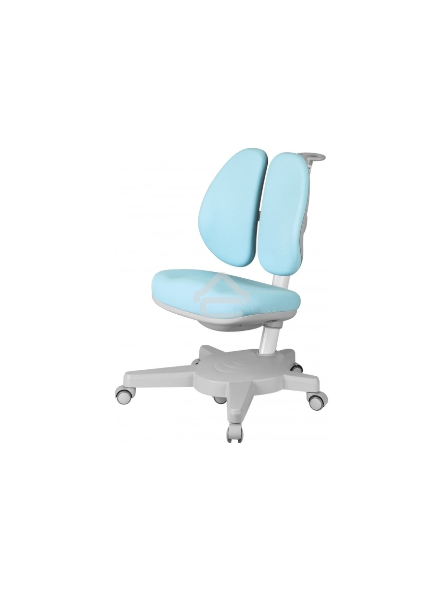 Кресло детское Cactus CS-CHR-3604BL голубой крестов. пластик серый