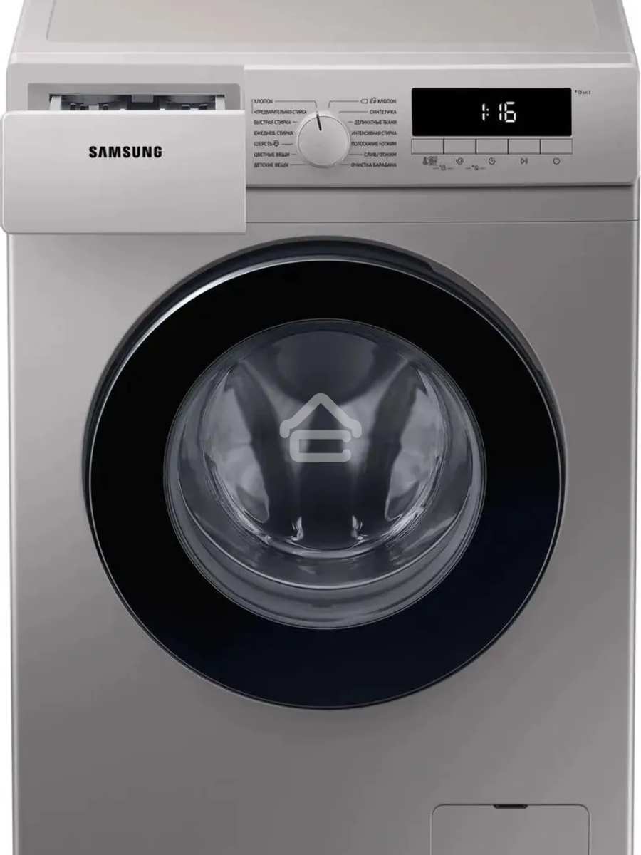 Стиральная машина Samsung WW80T3040BS/LP серебристый, загрузка фронтальная 8 кг, 1400 об/мин, класс: A