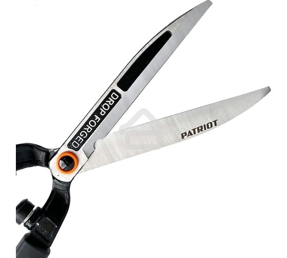 Ножницы для живой изгороди Patriot CSF 610, прямые кованые лезвия, PP+TPR рукоятки, регул-ка прижима, 610 мм