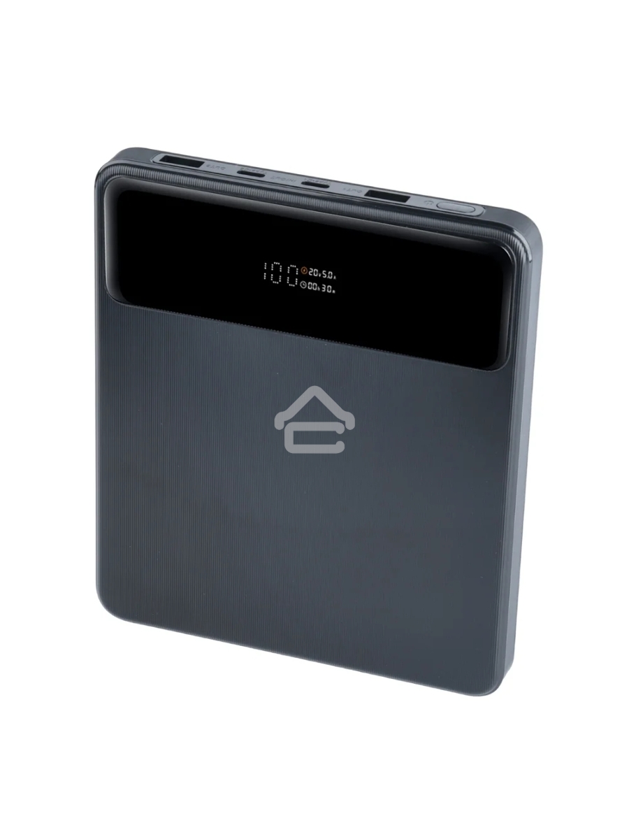 Мобильный аккумулятор Perfeo Powerbank LAPTOP 105W 20000 mAh/LED дисплей/PD + QC 3.0/2 Type-C/2USB/Выход: 5A,max105W черный (PF_E1472)