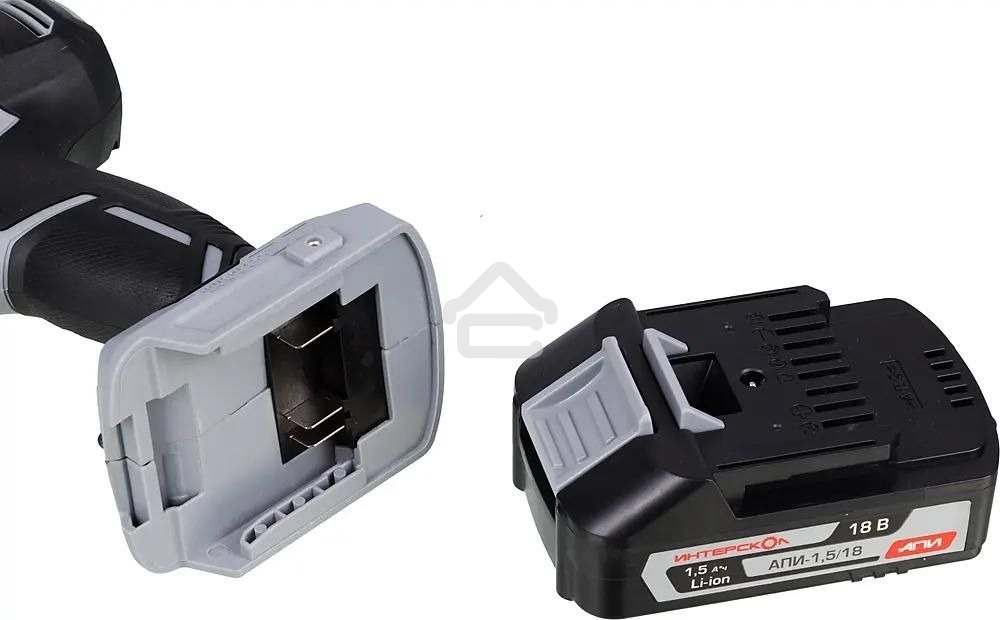 Дрель-шуруповерт аккумуляторная ИНТЕРСКОЛ ДАУ-13/18ВК, Аккумуляторный, 18В, 2 АКБ, Ударный, Кейс