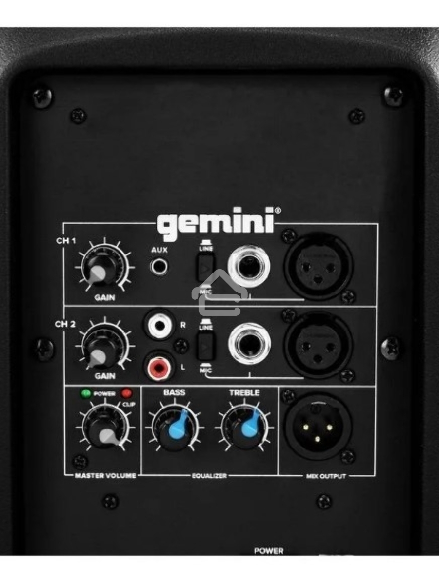 Акустическая система Gemini [AS-2110P] 2-х полосная, активная, 30 Вт, 55-20000 Гц, 10