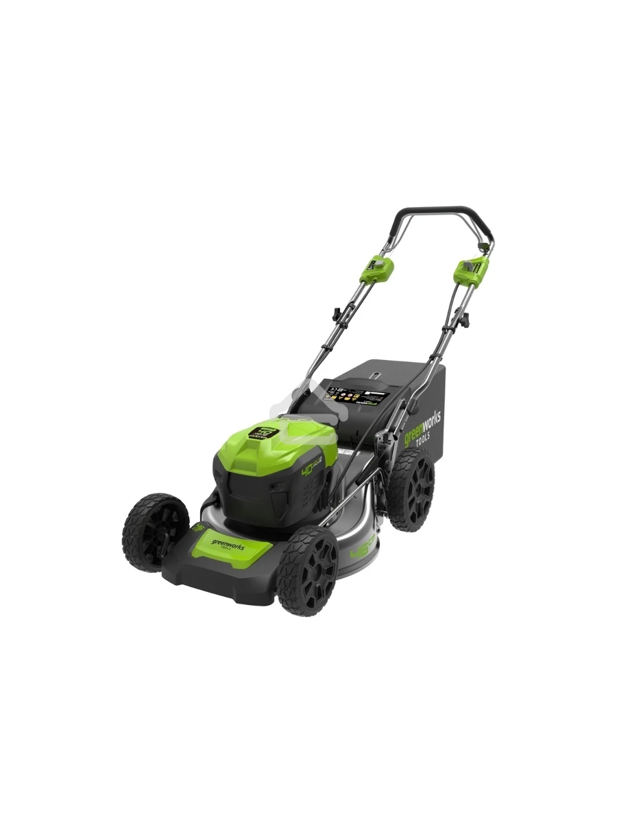 Газонокосилка аккумуляторная  GreenWorks GD40LM46SP 40В, 46см, самоходная (c аккумуляторной батареей 4АЧ и зарядным устройством) (2506807UB)