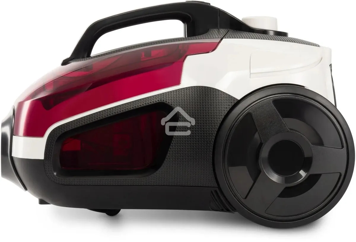 Пылесос Hyundai HYV-C3370 белый/красный, 380/2400 Вт, уборка сухая, пылесборник контейнер 3.5 л