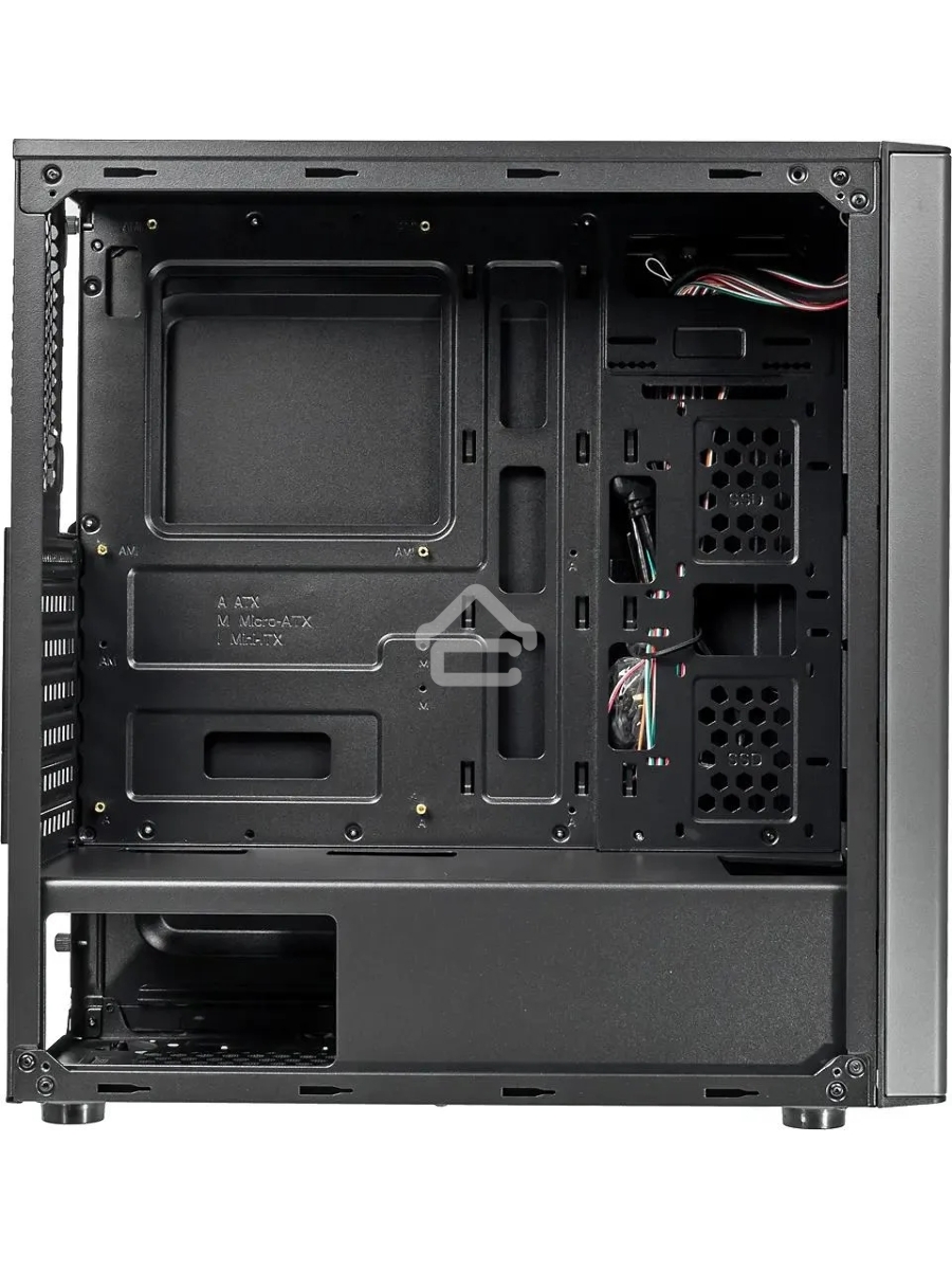 Компьютерный корпус Accord JP-VI черный без БП ATX 2xUSB2.0 1xUSB3.0 audio bott PSU
