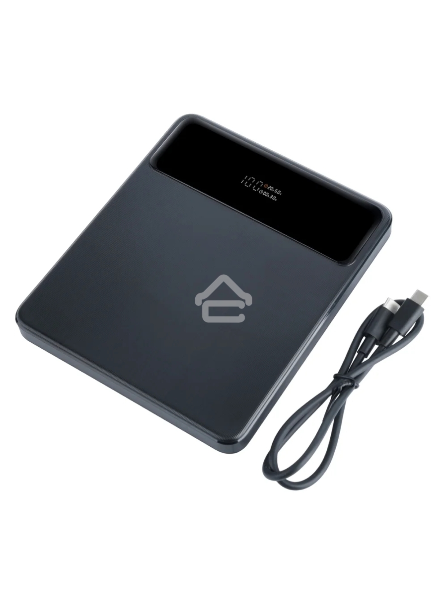 Мобильный аккумулятор Perfeo Powerbank LAPTOP 105W 20000 mAh/LED дисплей/PD + QC 3.0/2 Type-C/2USB/Выход: 5A,max105W черный (PF_E1472)