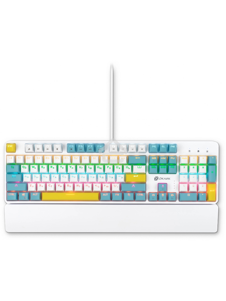 Клавиатура Oklick K951X (1901079) проводная, USB, белый