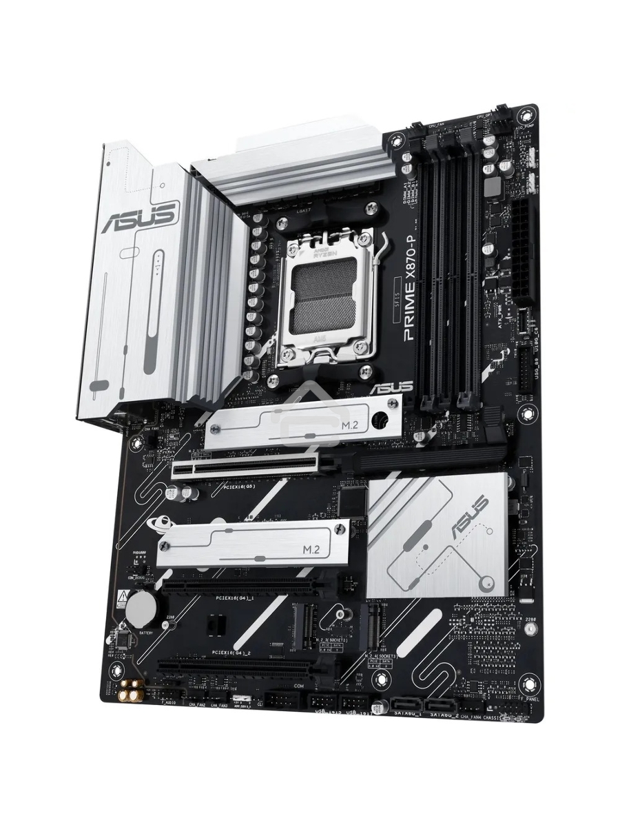 Материнская плата ASUS PRIME X870-P, AM5, AMD X870, 4xDDR5, 2xSATA, 4xM.2, 1xPCI-E 5.0 x16, 1xPCI-E 4.0 x16, 1xPCI-E x1, 1xHDMI, 2xUSB Type-C, 1x2.5Gb LAN, 4xUSB-A 3.2 Gen 1, 1xUSB 3.2 Gen 2, 3x3.5 мм, 7.1, ATX