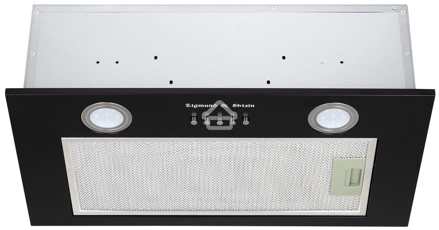 Вытяжка встраиваемая Zigmund & Shtain K 018.5 B черный, 50 см, 660 куб. м/ч, 58.6 дБ