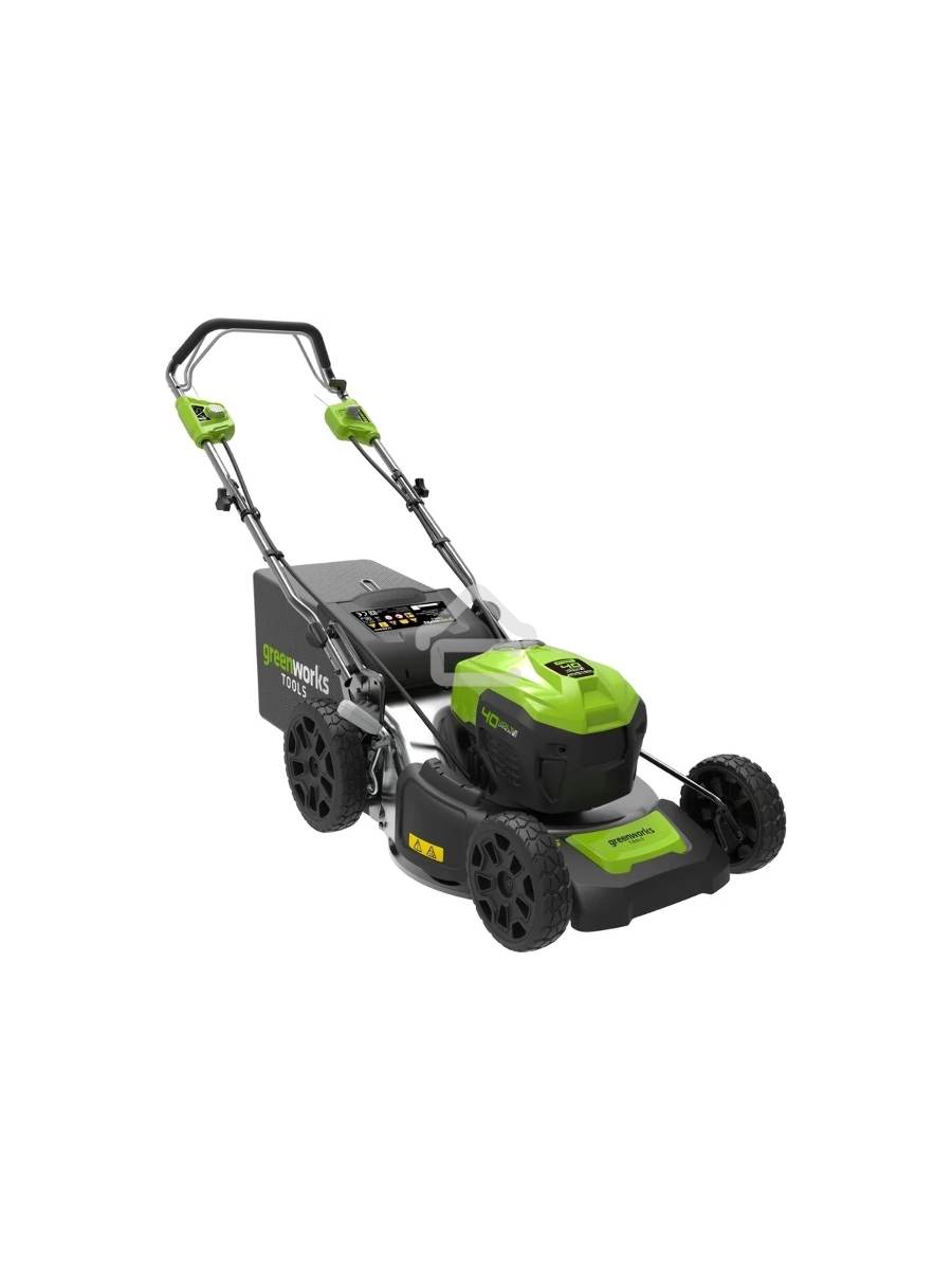 Газонокосилка аккумуляторная  GreenWorks GD40LM46SP 40В, 46см, самоходная (c аккумуляторной батареей 4АЧ и зарядным устройством) (2506807UB)
