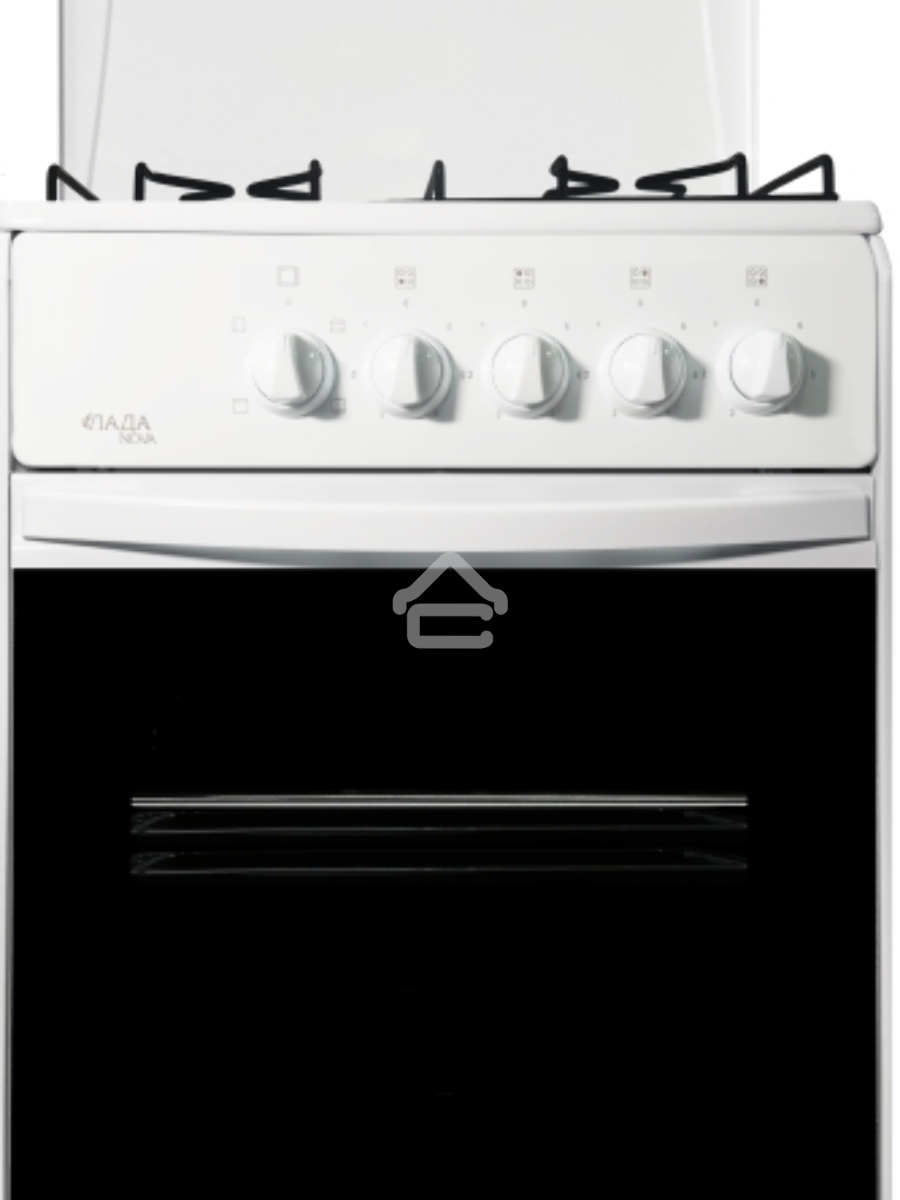 Плита газовая Лада Nova RG 24044 W белый, конфорок 4 газовых, духовка 50 л, 50 см x 85 см x 60 см