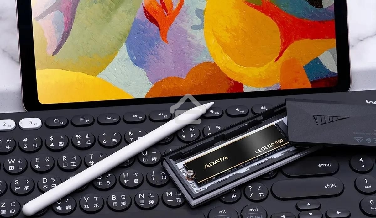 Накопитель SSD ADATA LEGEND 960, 1Tb, PCIe 4.0 x4, M.2 2280, NVMe, R/W 7400/6000, с радиатором