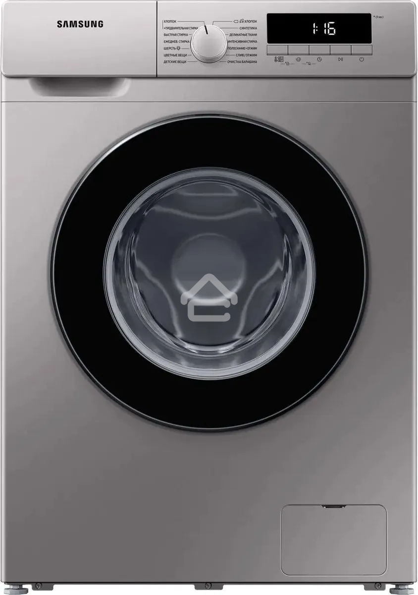 Стиральная машина Samsung WW80T3040BS/LP серебристый, загрузка фронтальная 8 кг, 1400 об/мин, класс: A