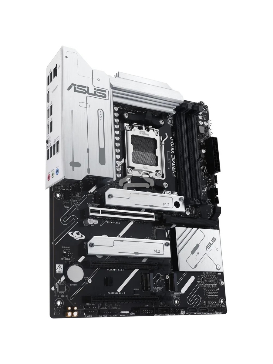 Материнская плата ASUS PRIME X870-P, AM5, AMD X870, 4xDDR5, 2xSATA, 4xM.2, 1xPCI-E 5.0 x16, 1xPCI-E 4.0 x16, 1xPCI-E x1, 1xHDMI, 2xUSB Type-C, 1x2.5Gb LAN, 4xUSB-A 3.2 Gen 1, 1xUSB 3.2 Gen 2, 3x3.5 мм, 7.1, ATX