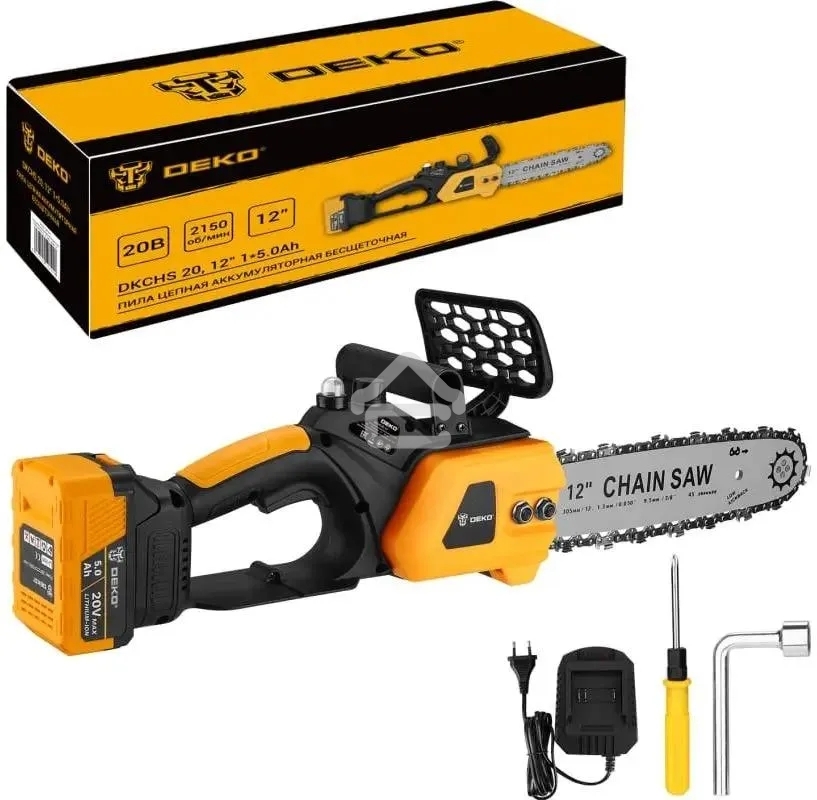 Электрическая цепная пила Deko DKCHS 20-12 дл.шины:12