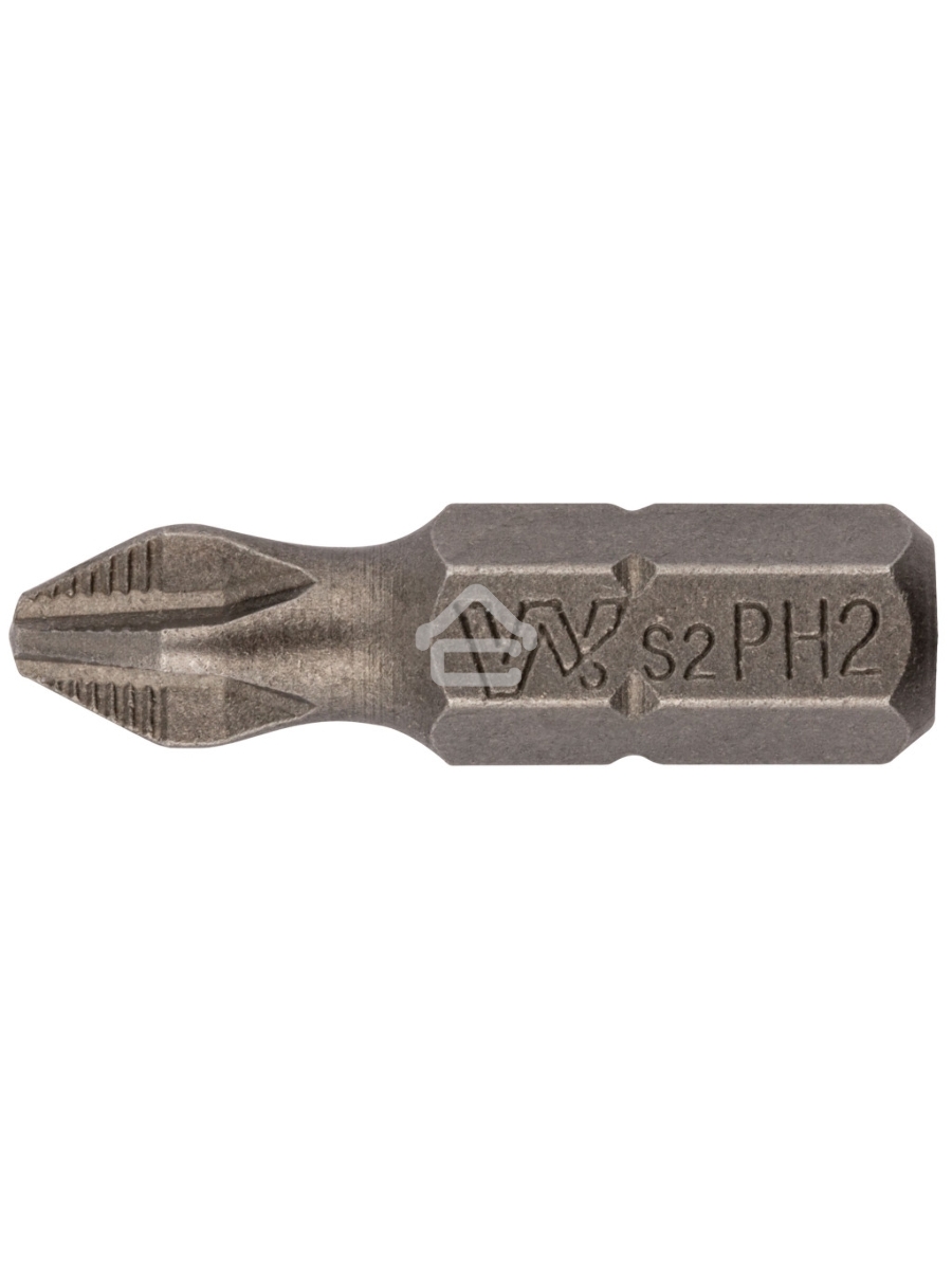 Биты WP, сталь S2, с насечкой, Профи, 25 мм PH2, 20 шт.