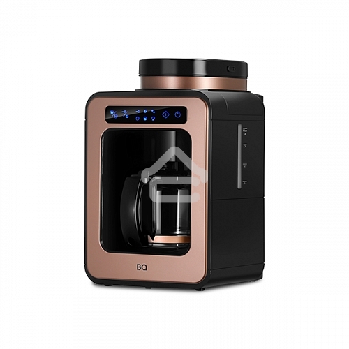 Кофеварка капельная BQ CM7000 Rose Gold-Black со встроенной кофемолкой, исп. кофе - молотый/зерновой, 0.6 л, 600 Вт.