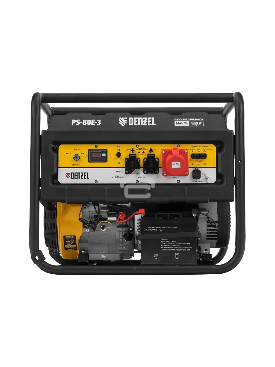 Электрогенератор бензиновый Denzel PS 80 E-3, 6.5 кВт, 85 дБ, 87 кг