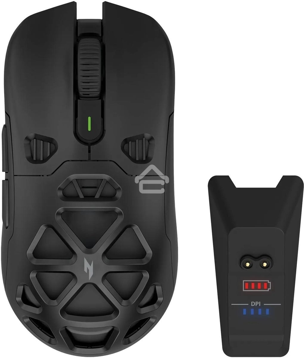 Мышь беспроводная Acer Nitro OMR404 черный, 6400 dpi, радиоканал, Bluetooth, USB, кнопки - 6