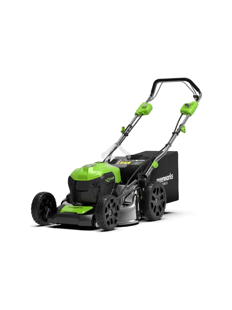 Газонокосилка аккумуляторная  GreenWorks GD40LM46SP 40В, 46см, самоходная (c аккумуляторной батареей 4АЧ и зарядным устройством) (2506807UB)