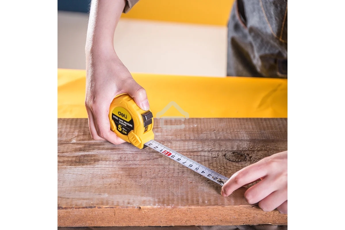Рулетка Deli DL9005B 5мx19мм Метрическая. Корпус ударопрочный.
