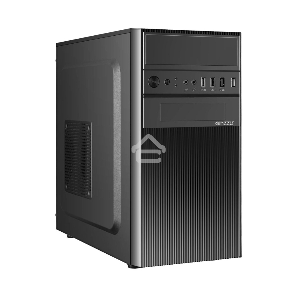 Компьютерный корпус Ginzzu D190 2хUSB 2.0,AU