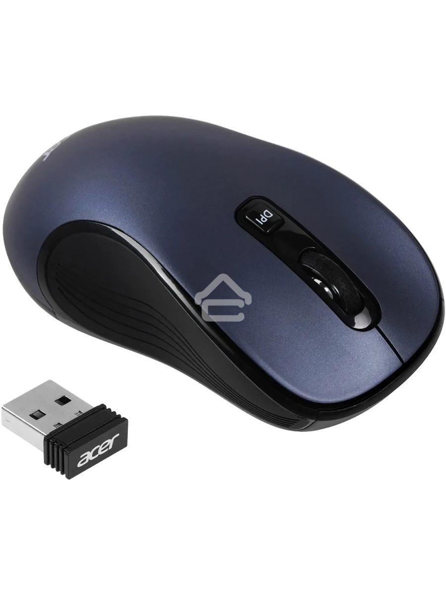 Мышь беспроводная Acer OMR306 черный/серый, 1600 dpi, радиоканал, USB, кнопки - 6
