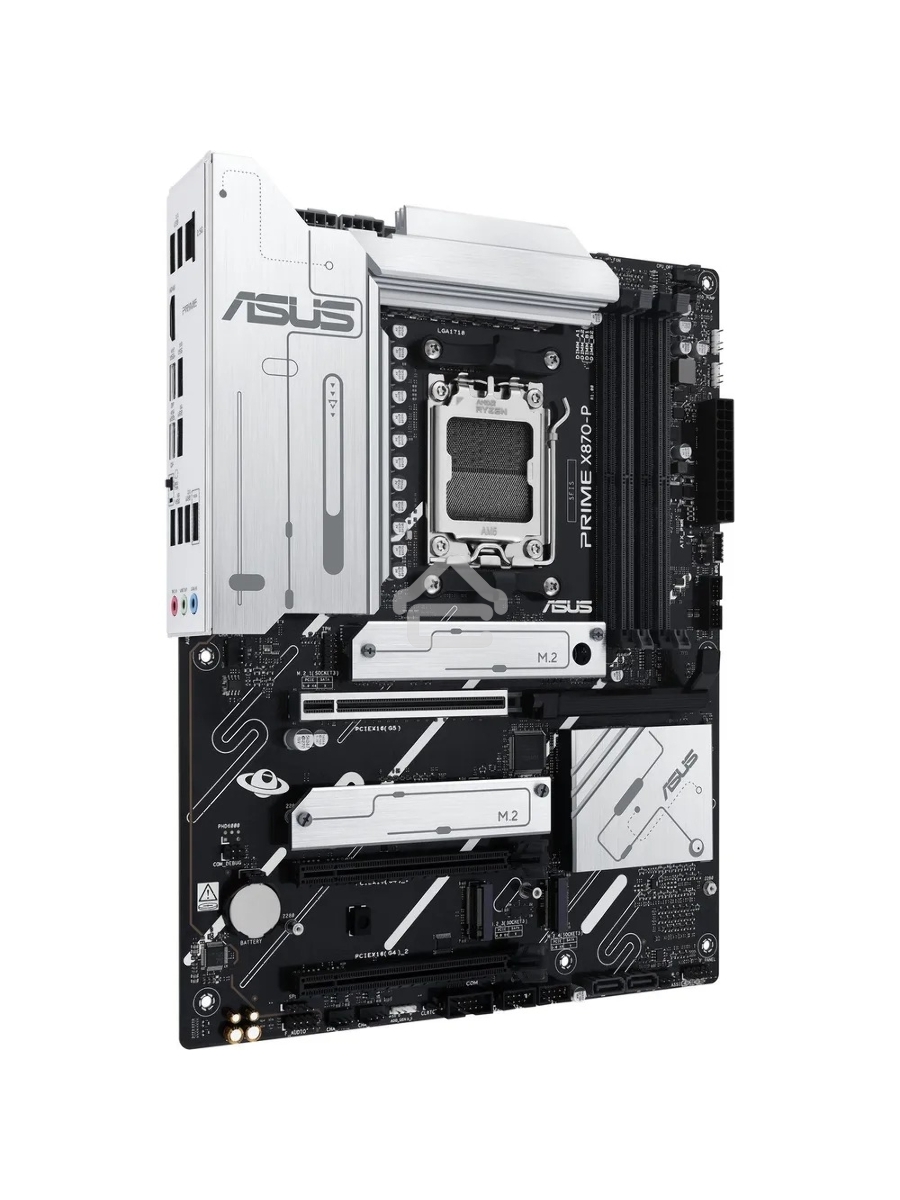 Материнская плата ASUS PRIME X870-P, AM5, AMD X870, 4xDDR5, 2xSATA, 4xM.2, 1xPCI-E 5.0 x16, 1xPCI-E 4.0 x16, 1xPCI-E x1, 1xHDMI, 2xUSB Type-C, 1x2.5Gb LAN, 4xUSB-A 3.2 Gen 1, 1xUSB 3.2 Gen 2, 3x3.5 мм, 7.1, ATX