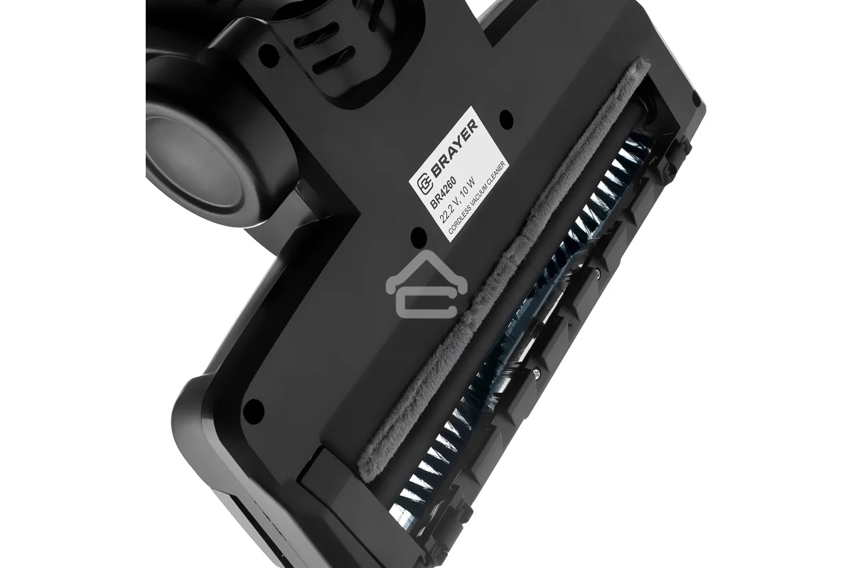 Пылесос вертикальный BRAYER BR4260 красный, питание от аккумулятора, 120 Вт, уборка сухая, пылесборник 0.6 л, работа от АКБ max 40 мин