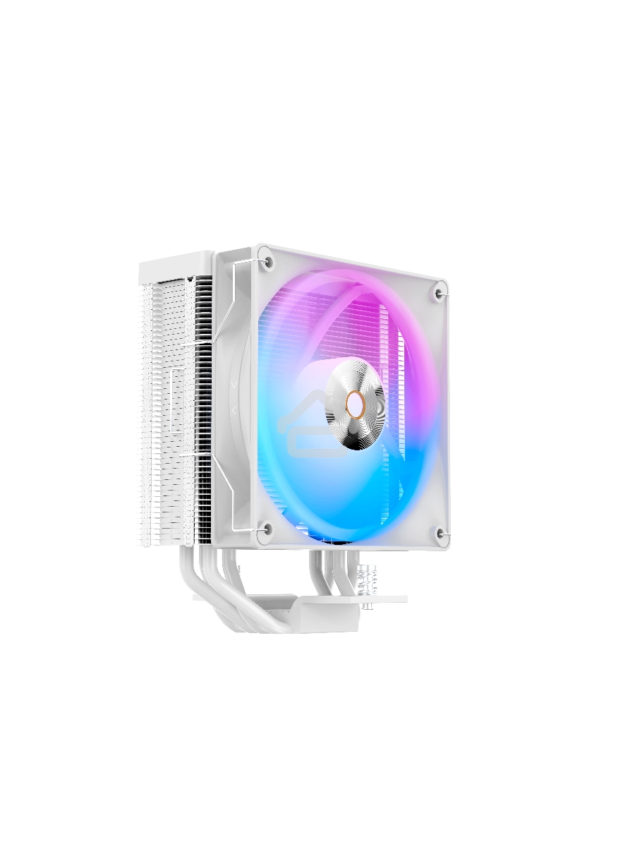 Кулер для процессора Cooler Ocypus Delta A40 WH ARGB белый 120мм алюминий+медь 2000rpm 29db 4-pin 220W 156мм