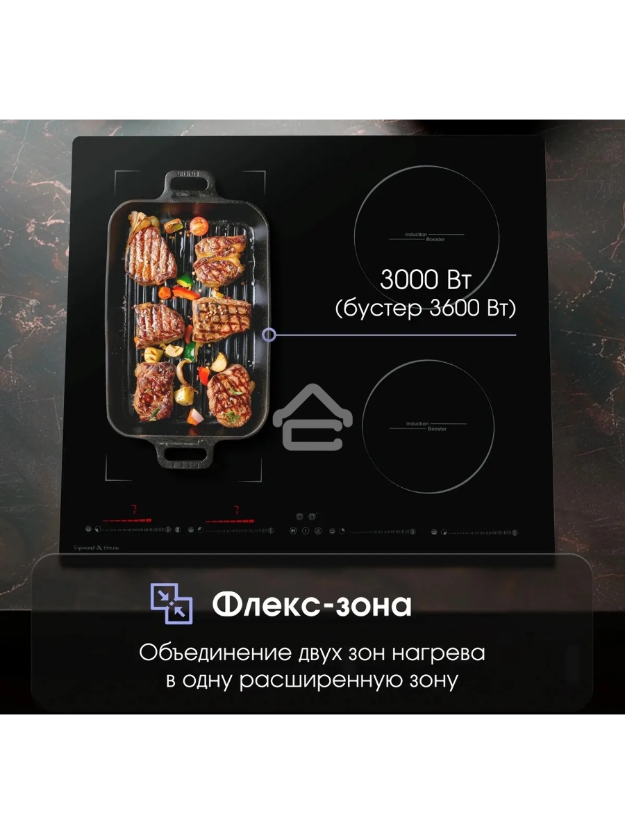 Индукционная варочная панель Zigmund & Shtain CIS 032.60 BX Hi-Light, независимая, черный