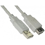 Кабель 5bites Кабель удлинитель 5bites UC5011-030C USB2.0, AM/AF, 3м.