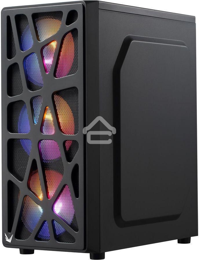 Компьютерный корпус Aerocool/Formula MANA черный без БП ATX 6x120мм 2xUSB 2.0 1xUSB 3.0 audio bott PSU