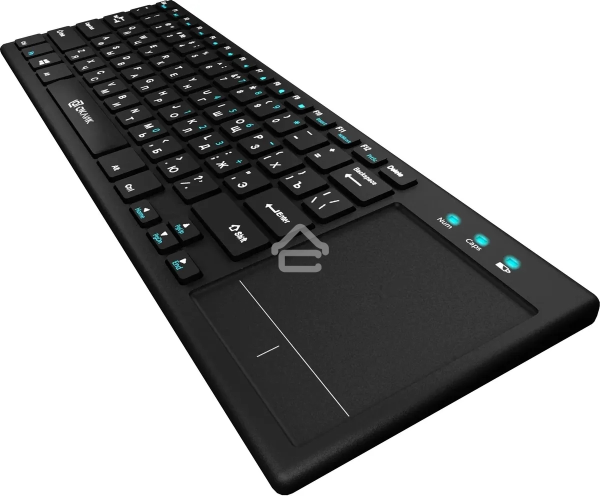 Клавиатура беспроводная Oklick 830ST, USB, Радиоканал, черный