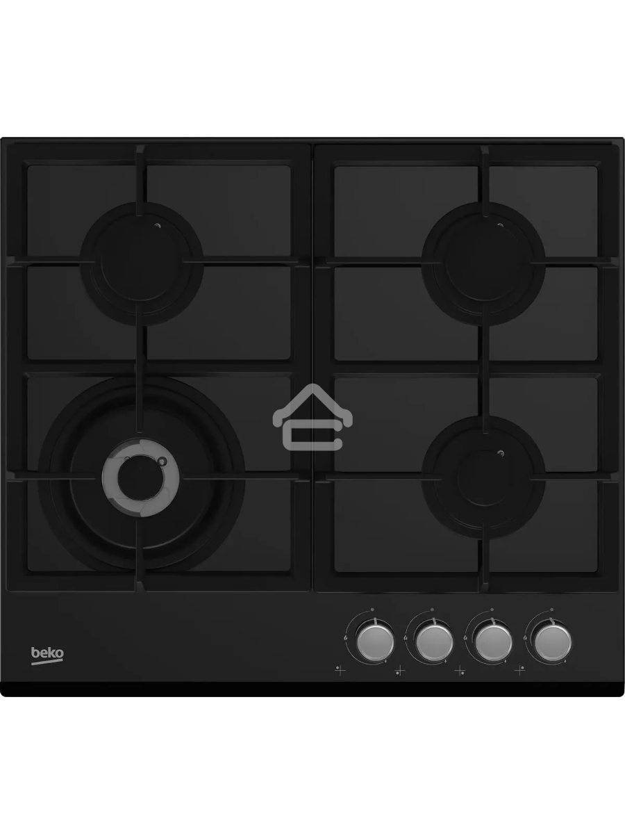 Встраиваемая газовая варочная поверхность Beko HILW 64235 S, Черный