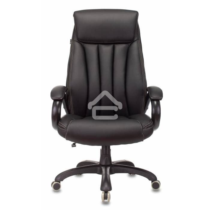 Кресло руководителя Бюрократ T-9922N Leather Venge Black черный, эко.кожа, крестовина пластик