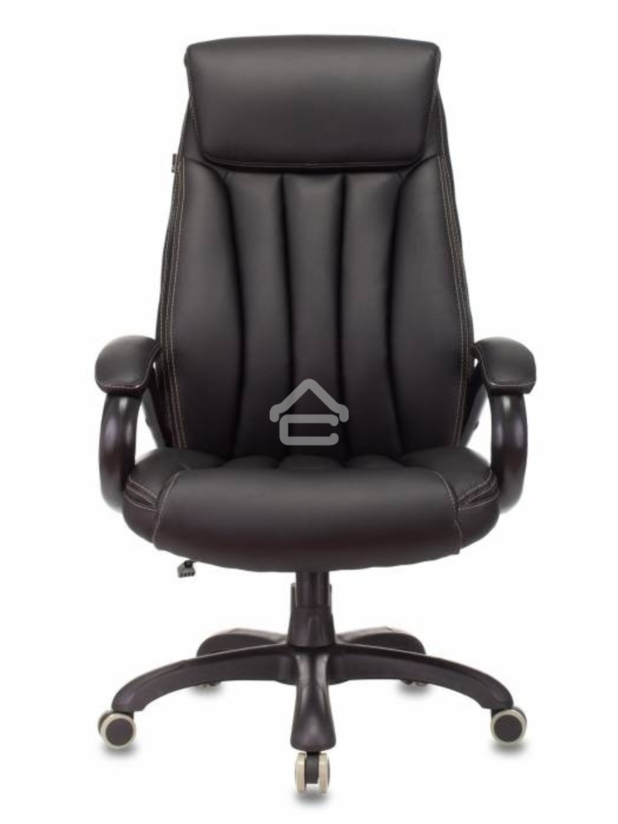 Кресло руководителя Бюрократ T-9922N Leather Venge Black черный, эко.кожа, крестовина пластик