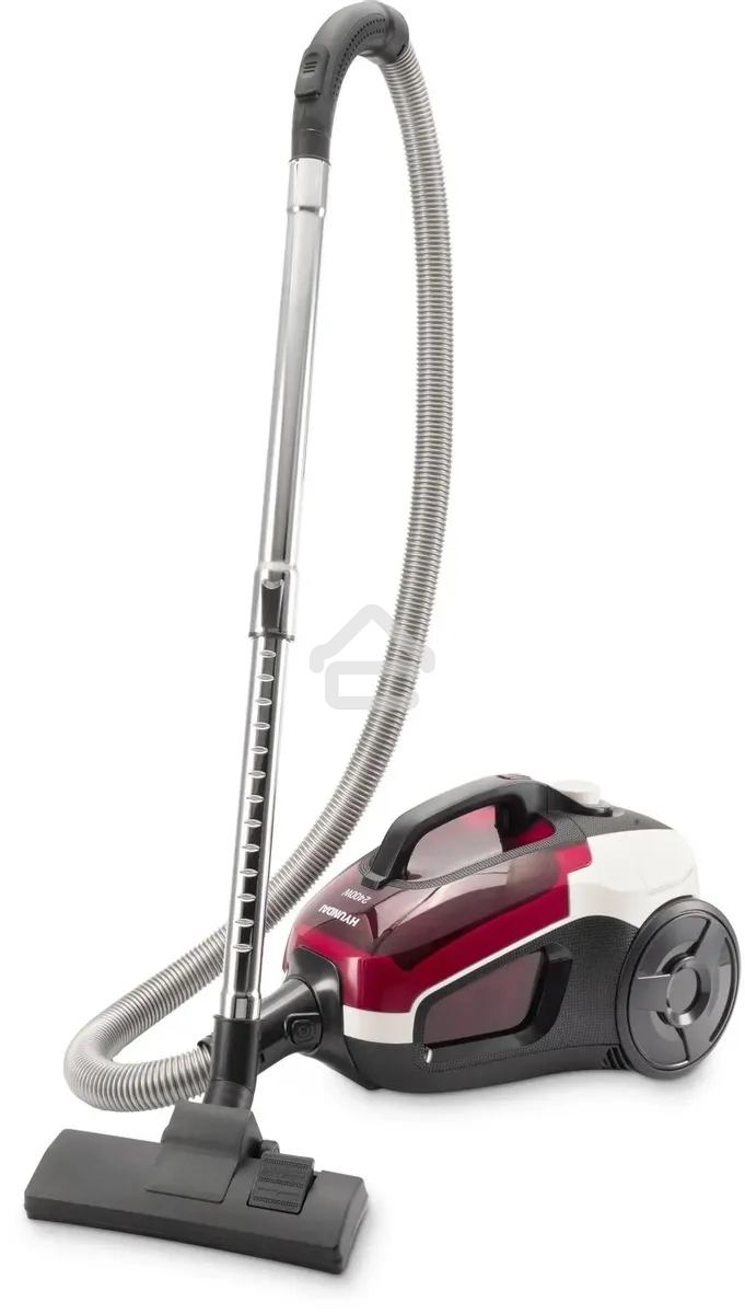 Пылесос Hyundai HYV-C3370 белый/красный, 380/2400 Вт, уборка сухая, пылесборник контейнер 3.5 л