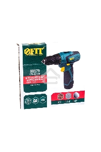 Дрель-Шуруповерт Fit 80179, Аккумуляторная, 12В