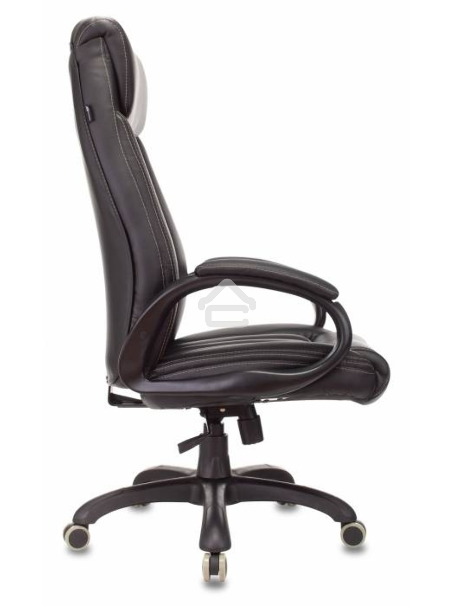Кресло руководителя Бюрократ T-9922N Leather Venge Black черный, эко.кожа, крестовина пластик