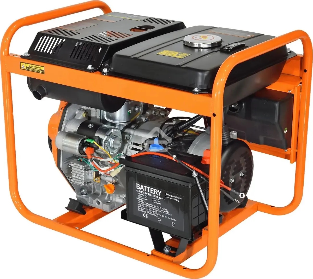 Электрогенератор бензиновый Carver PPG - 5000DE, 3.6 кВт, 101 дБ, 75 кг