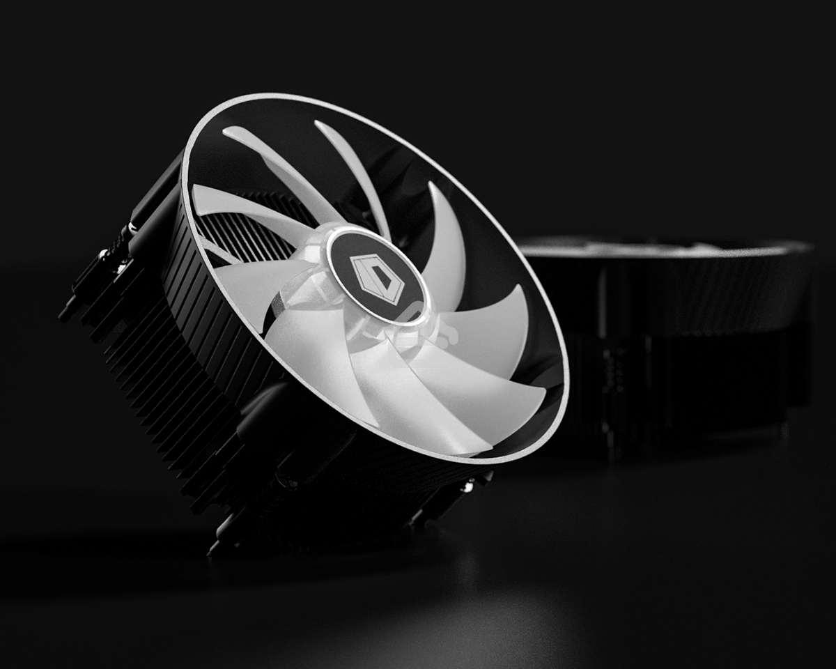 Кулер ID-Cooling DK-07i (Intel) черный 120мм алюминий 1800rpm 26db 4-pin 125W 60мм