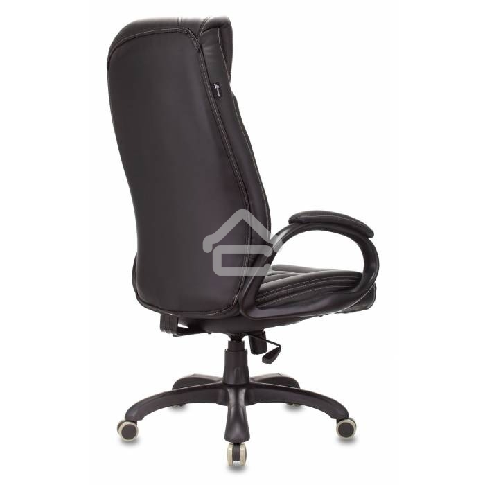 Кресло руководителя Бюрократ T-9922N Leather Venge Black черный, эко.кожа, крестовина пластик