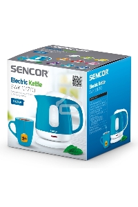 Чайник электрический Sencor SWK 1017TQ 1 л, 1100 Вт, голубой