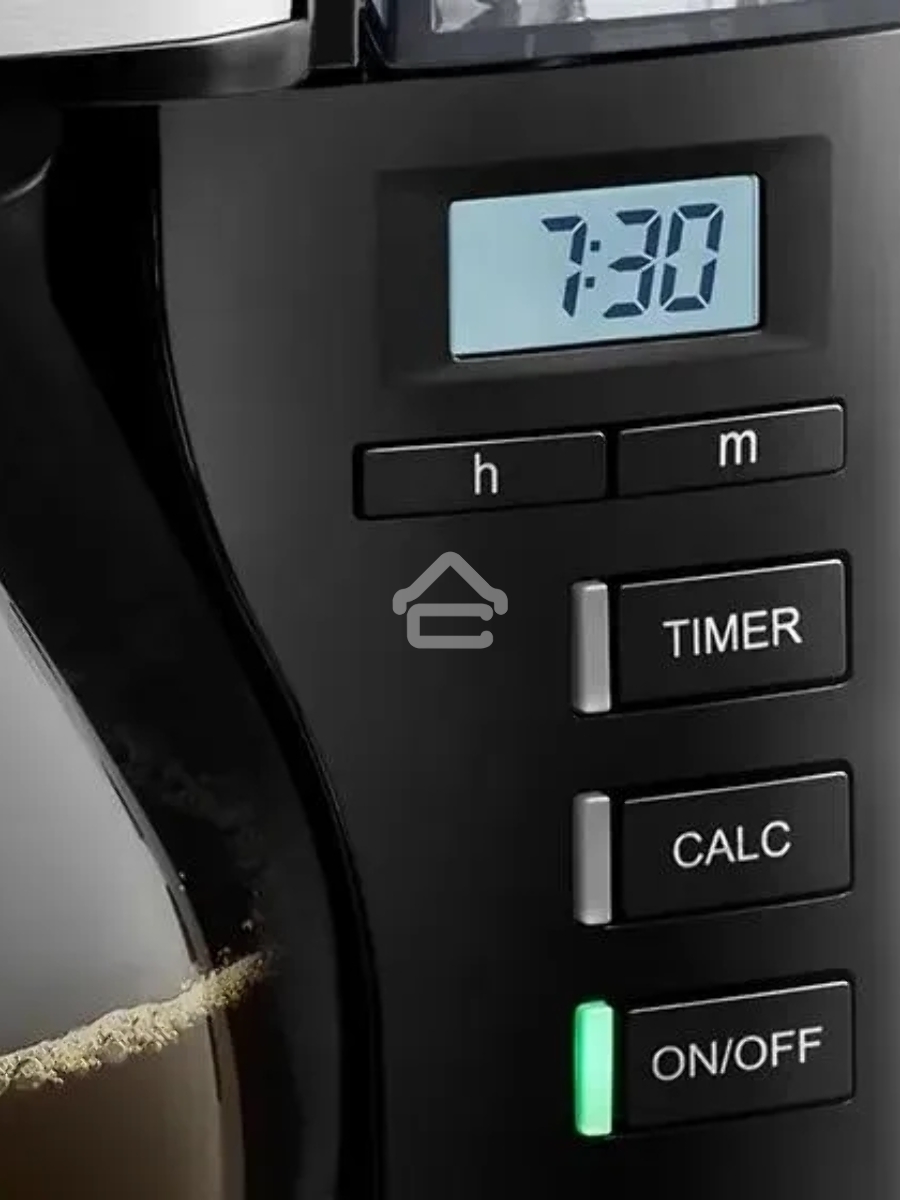 Кофеварка капельная Melitta Look V Therm Timer Black Filter черный/нержавеющая сталь, исп. кофе - молотый, 1.25 л, 1000 Вт