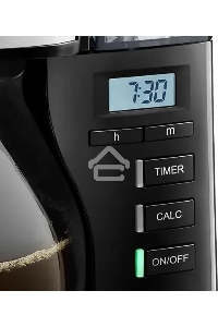 Кофеварка капельная Melitta Look V Therm Timer Black Filter черный/нержавеющая сталь, исп. кофе - молотый, 1.25 л, 1000 Вт