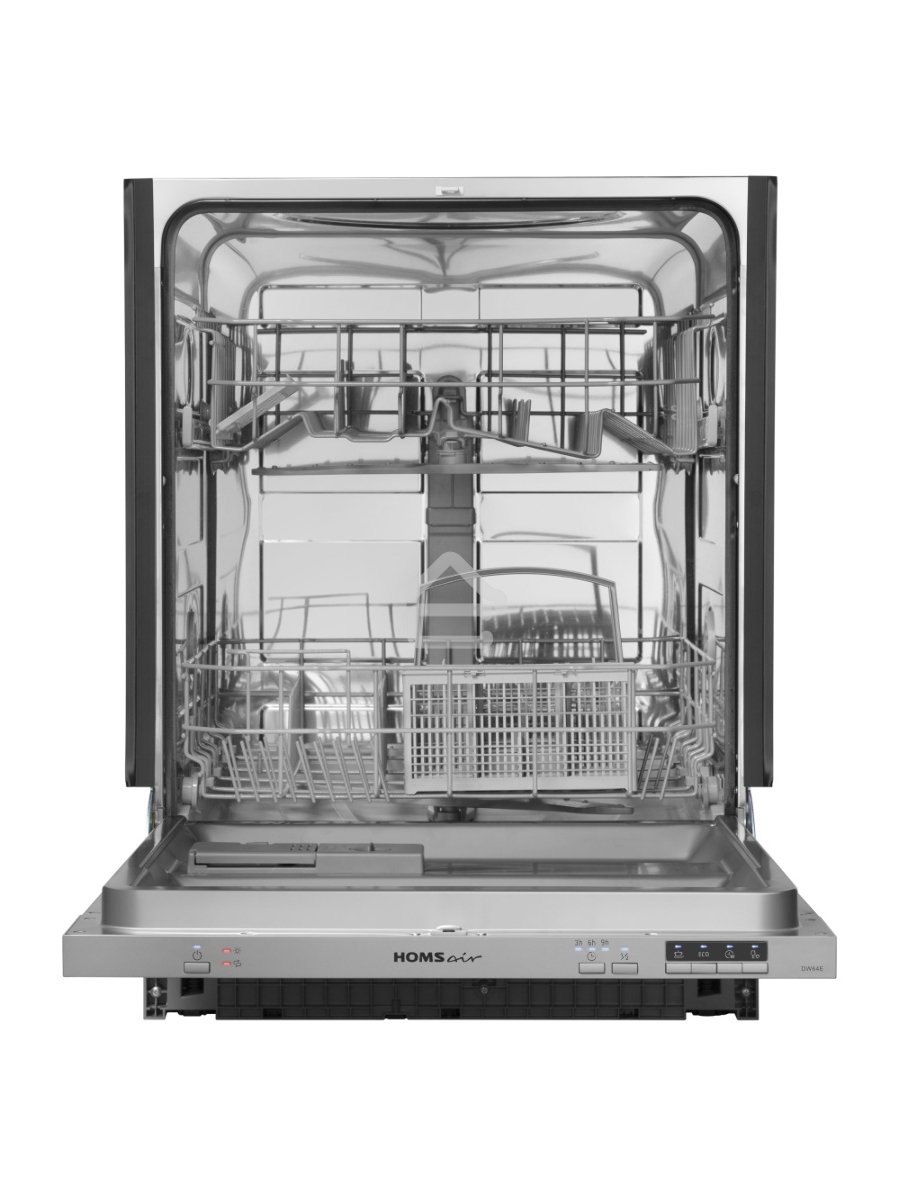 Встраиваемая посудомоечная машина HOMSair DW64E, серебристый, 59.8 см, 12 компл., 49 дБ, класс A++