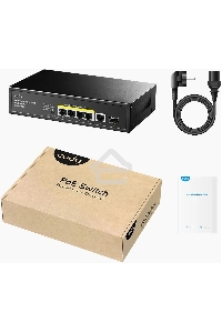 Коммутатор Cudy GS1005PTS1 (L2) 5x1Гбит/с 1SFP 4PoE+ 120W неуправляемый