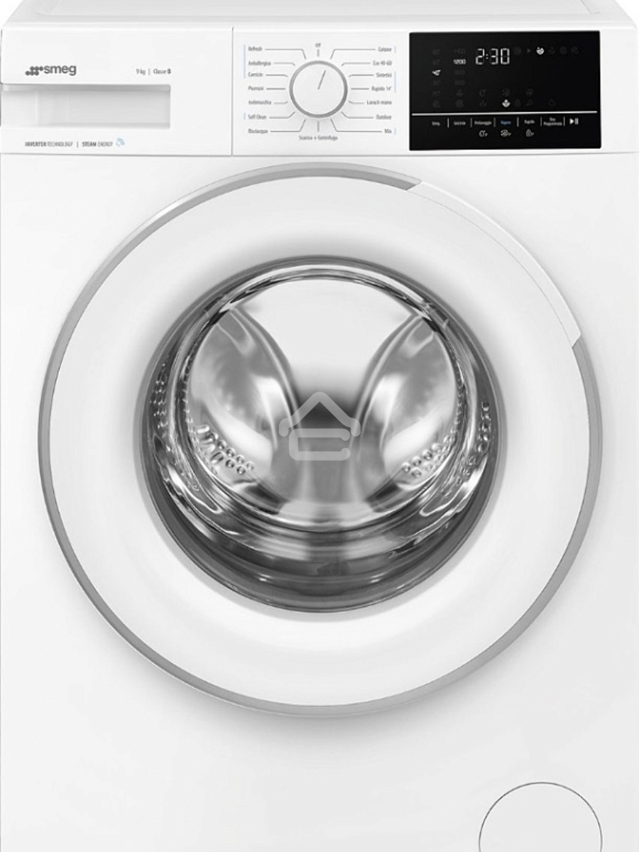 Стиральная машина SMEG WN94SEB белый, загрузка фронтальная 9 кг, 1400 об/мин, класс А+++
